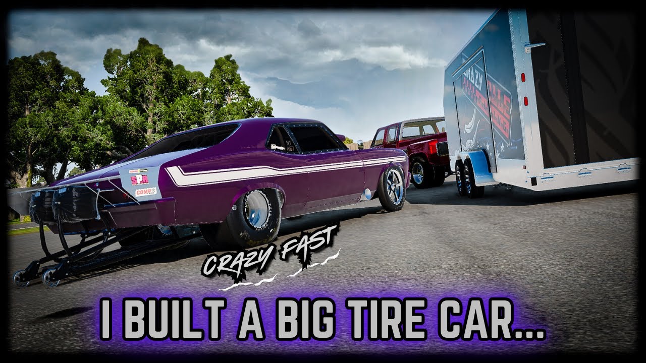 Beamng drive | I BUILT A BIG TIRE CAR... SUPER FUNNY |CRASHBOSSTV