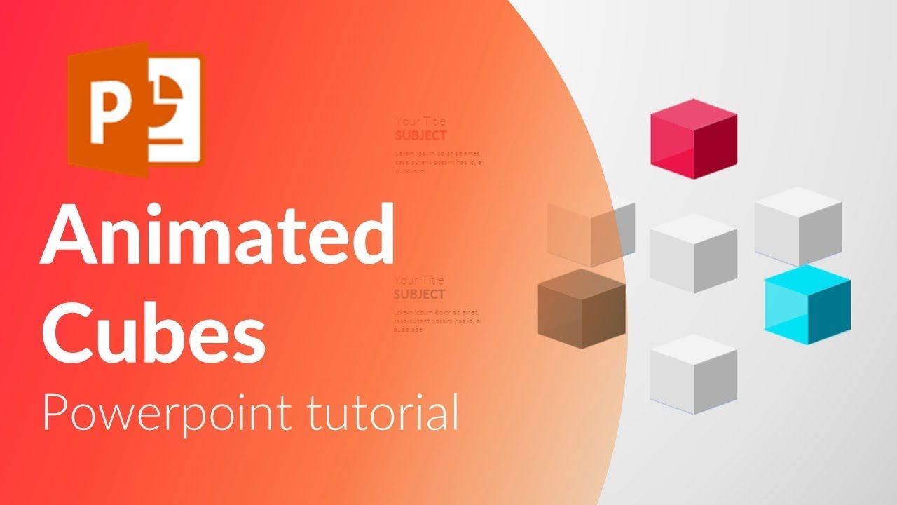 Animated cubes in powerpoint. Powerpoint tricks