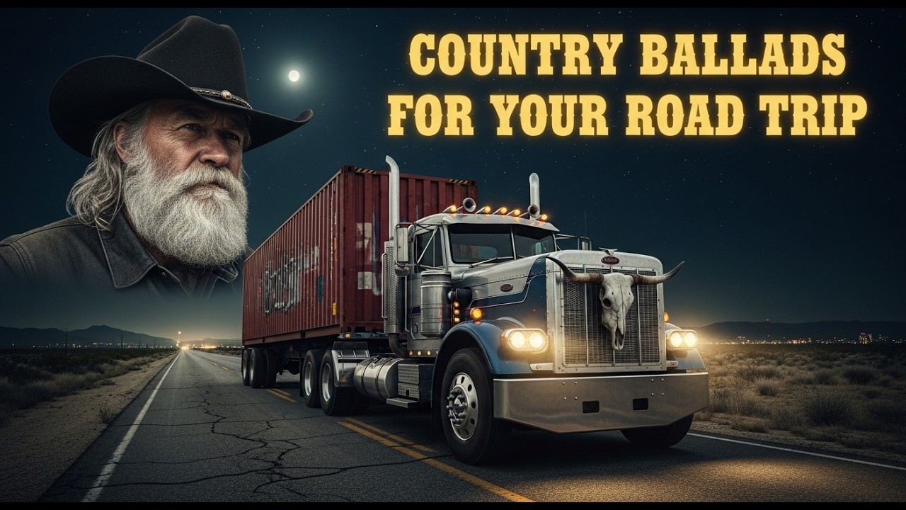 Eighteen Wheels Spinning Through a Lonesome Midnight 🎡🌃 | One Hour Country Ballad Song 2026