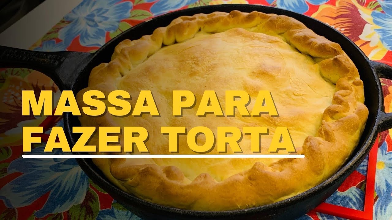 Massa para torta salgada - feita com fermento seco ou de padaria, prática e fácil