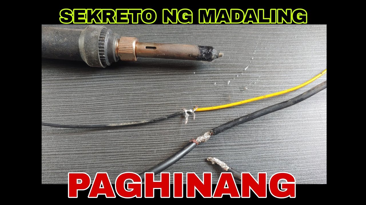 Paano ang tama at madaling paghinang. Soldering iron. Hindi hilaw na hinang