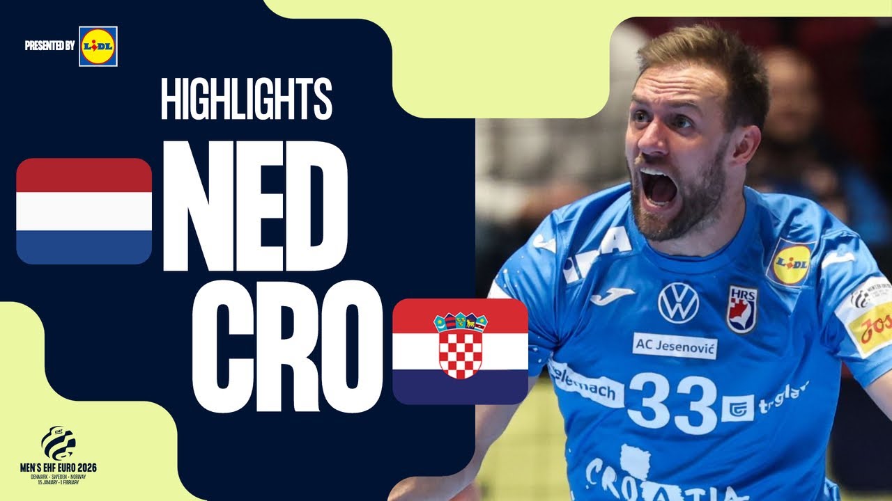 Netherlands vs Croatia | Highlights | Men's EHF EURO 2026