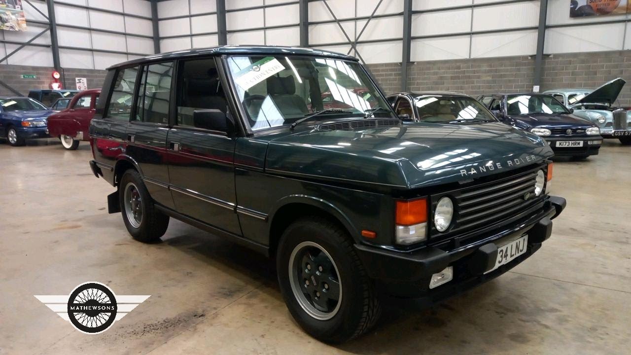 1995 LAND ROVER RANGE ROVER VOGUE SE A | MATHEWSONS CLASSIC CARS | AUCTION 27, 28 & 29 NOVEMBER 2024