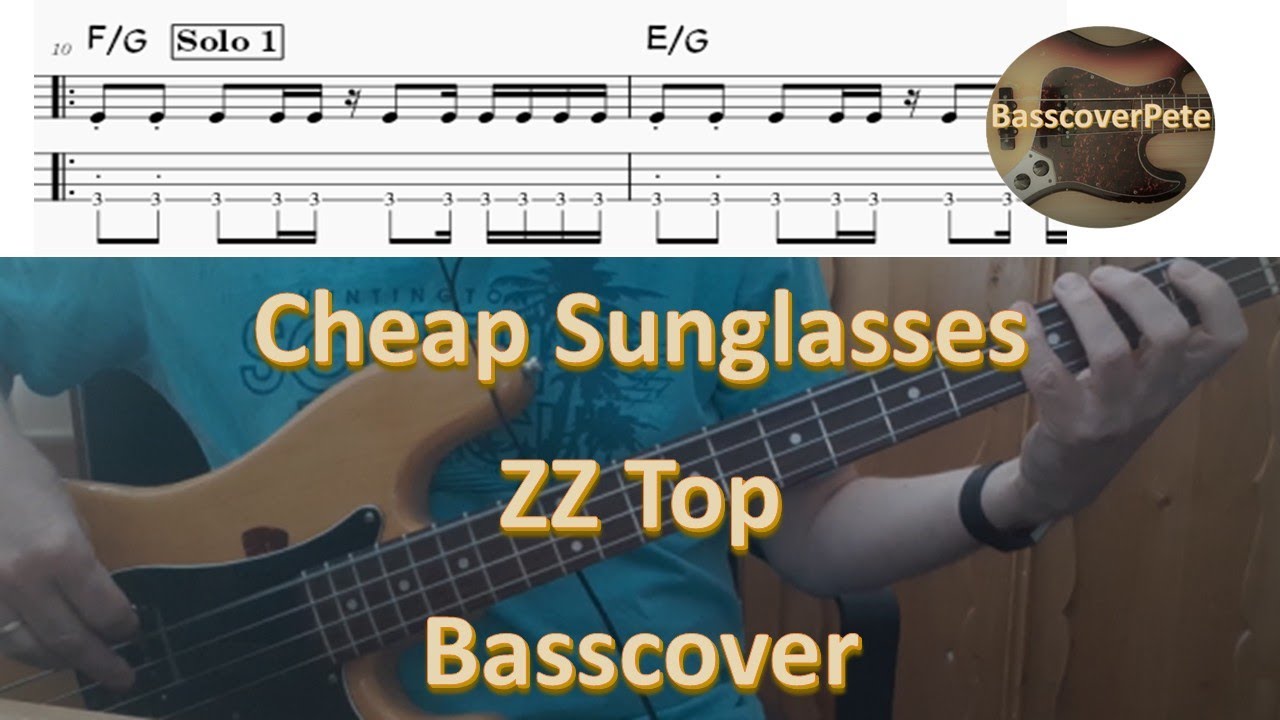 ZZ Top Cheap Sunglasses. Bass Cover Score Notes Tabs Chords Transcription. Bass: Dusty Hill