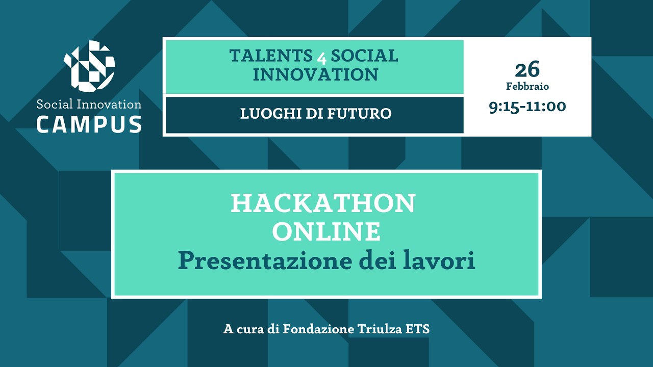 Hackathon online: presentazione lavori