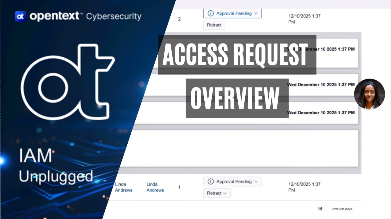 OpenText Core Identity Foundation access request overview