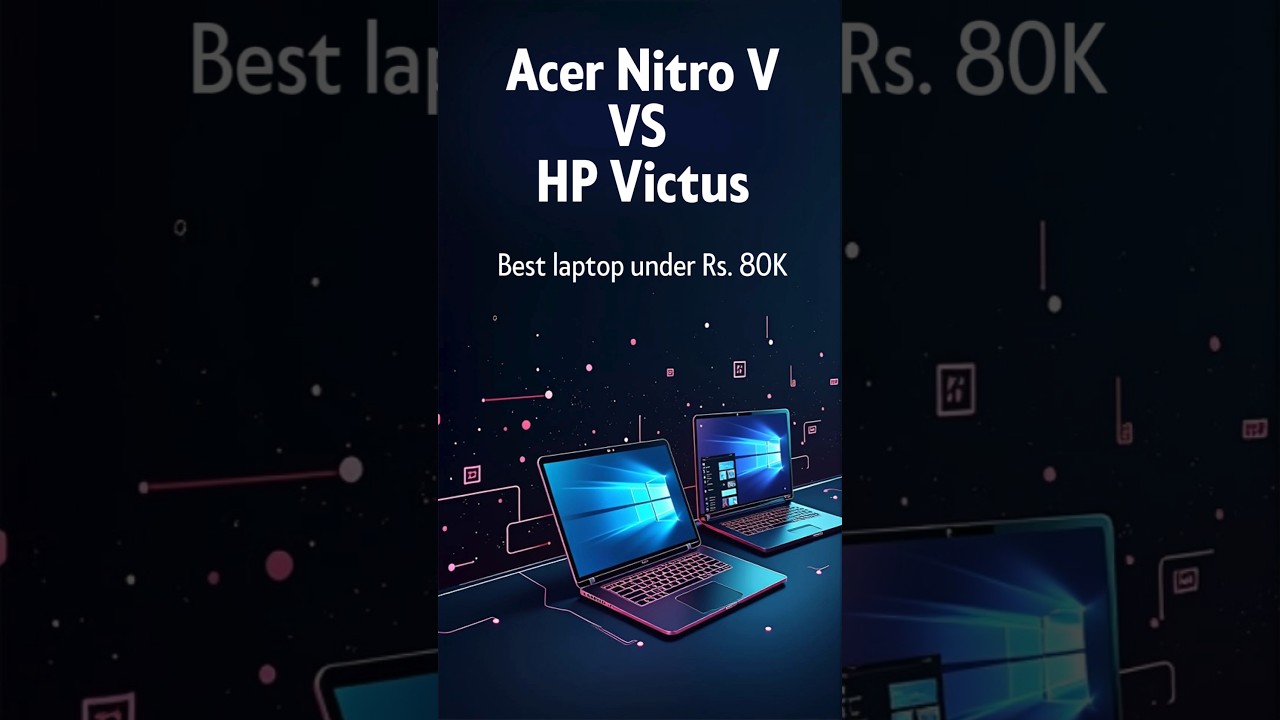 Acer Nitro V vs HP Victus ⚔️ Best RTX 4050 Gaming Laptop Under ₹80K? 💻🔥