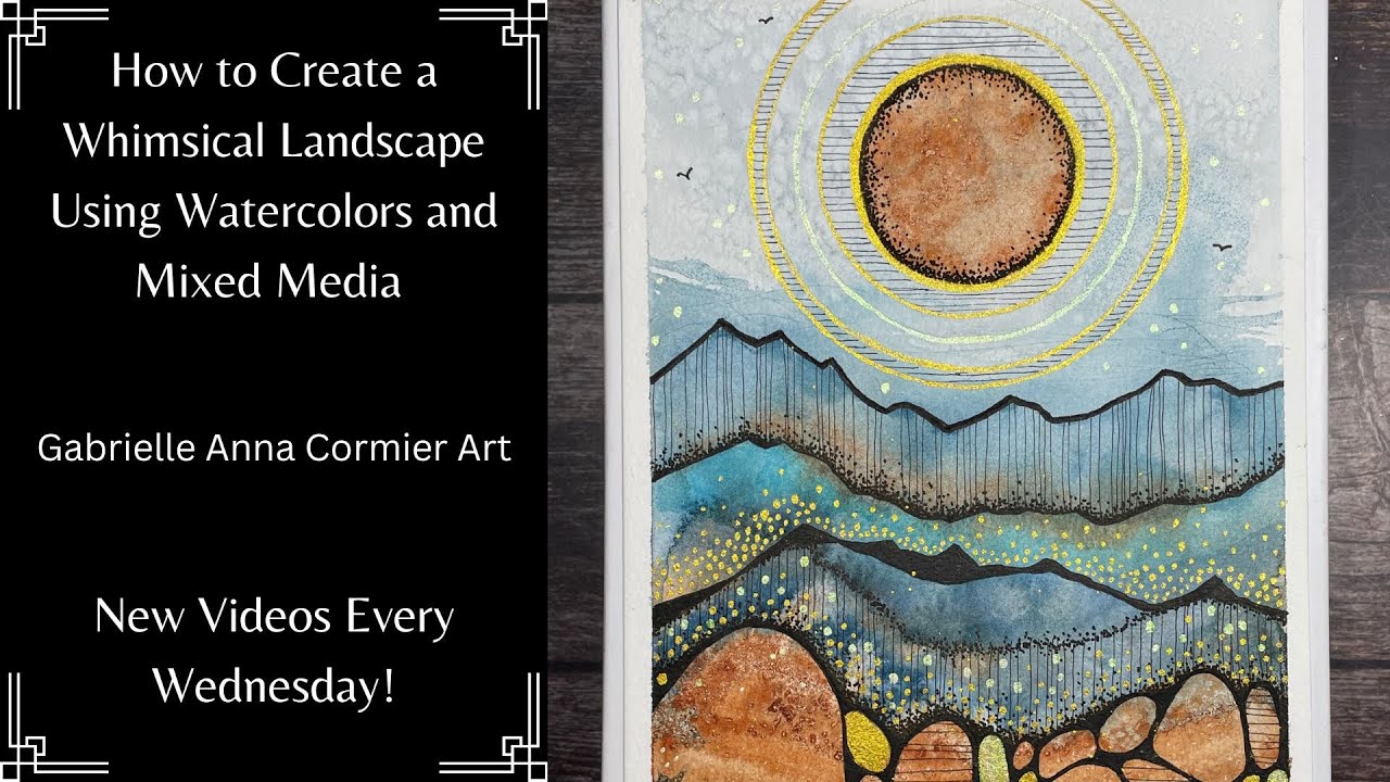 How to Create Abstract Artwork Using Watercolors and Mixed Media | Intuitive Painting Process