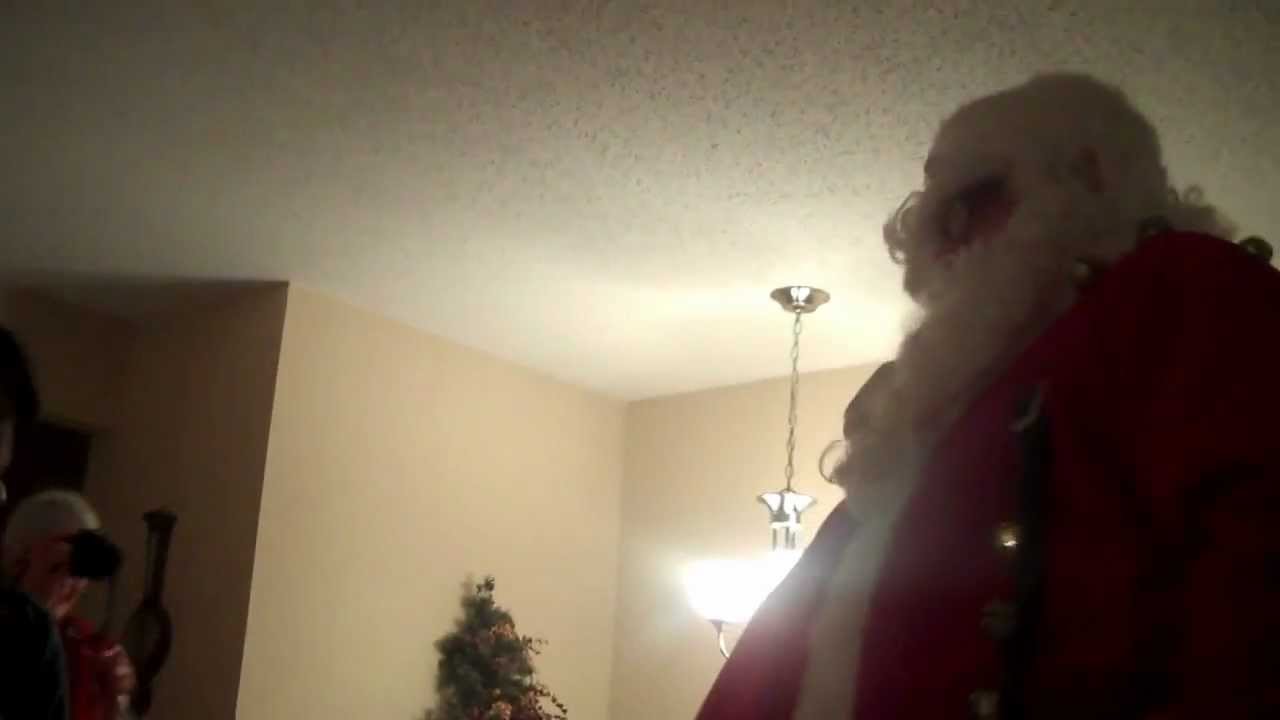 Santa pays a Christmas Eve visit to Madison
