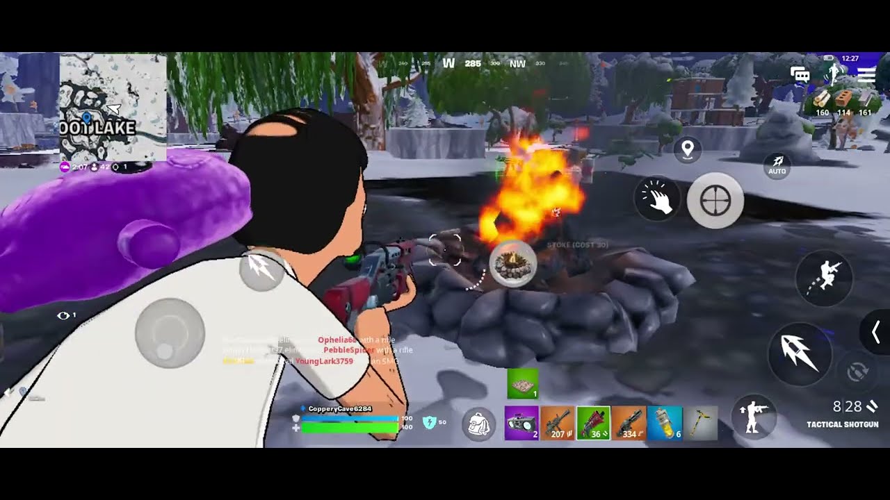 FIRE... AHH AHHH HOT HOT... OW OW