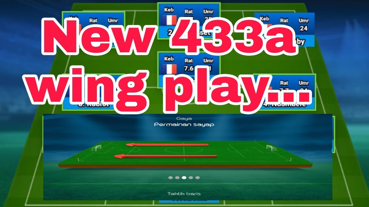 Taktik 433a wing play
