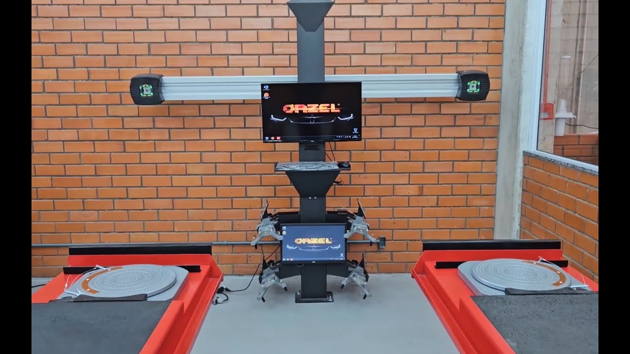 Alinhador 3D ORZEL com 2 monitores - Como montar instalar e usar o alinhamento 3d