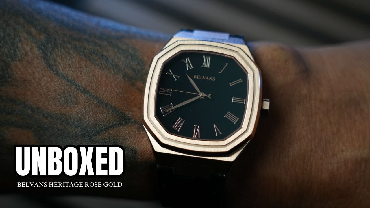 РАСПАКОВКА И ОБЗОР: Автоматические часы BELVANS Heritage Rose Gold | НЕ МОЯ ОБЫЧНАЯ НОСКА, НО ПРЕ...