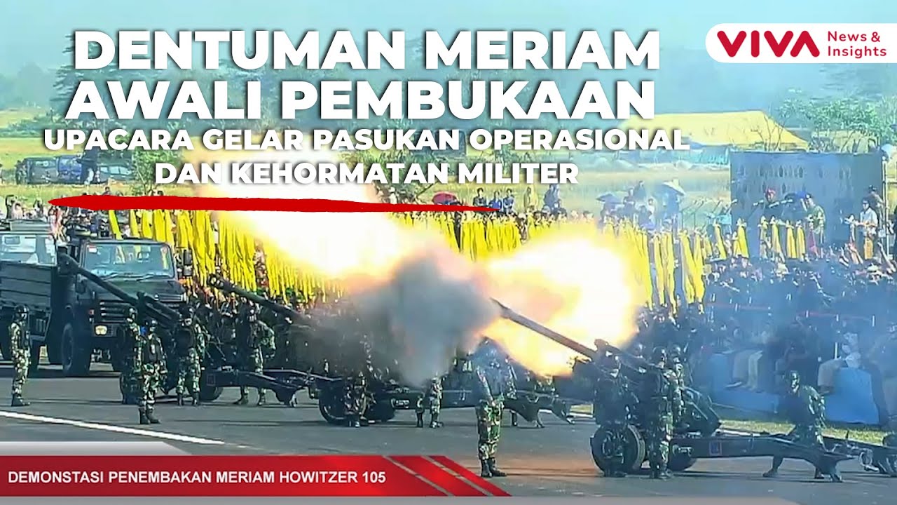 Bikin MerindingI Aksi Spektakuler TNI di Pembukaan Upacara Gelar Pasukan Operasional dan Kehormatan