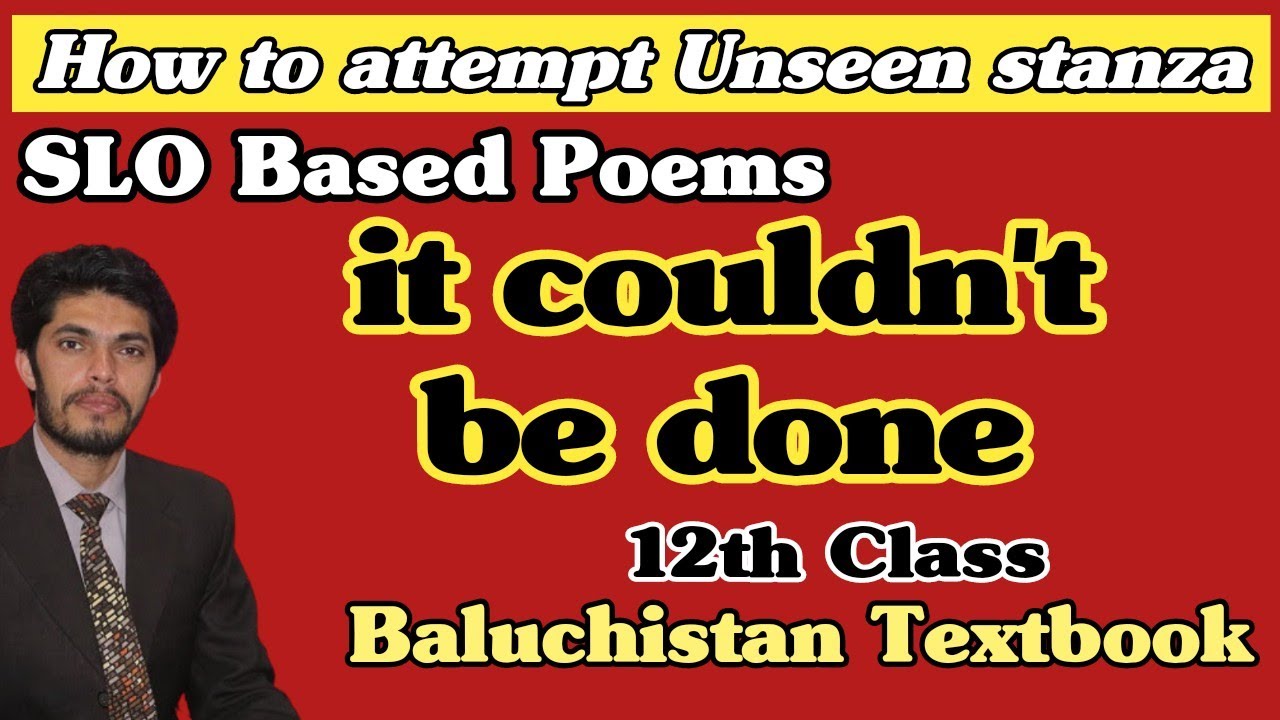 It Couldn't be done Poem by Edgar Guest
