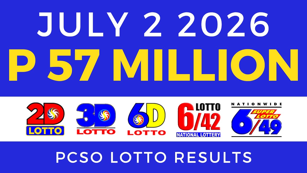 Lotto Result Today 9PM July 2 2026 PCSO