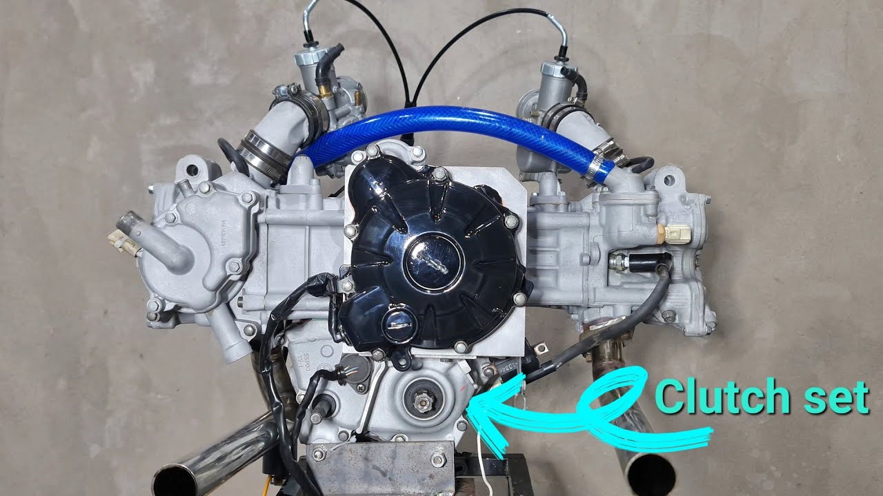 I made my own boxer engine, with a gearbox, operated by a bridge, part 1 of 2