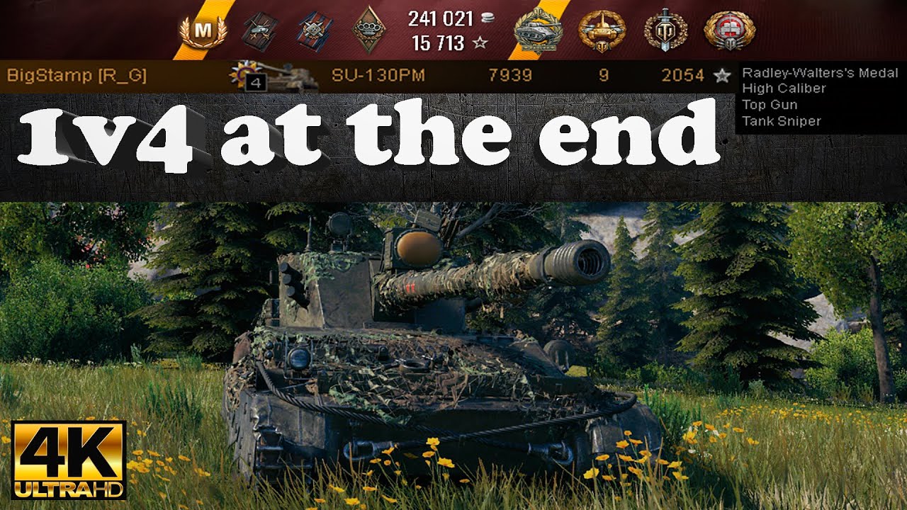 SU-130PM Base Defence – 1v4 Clutch, 7939 dmg, 9 Kills, 2054 exp | Ultra HD 4K WoT