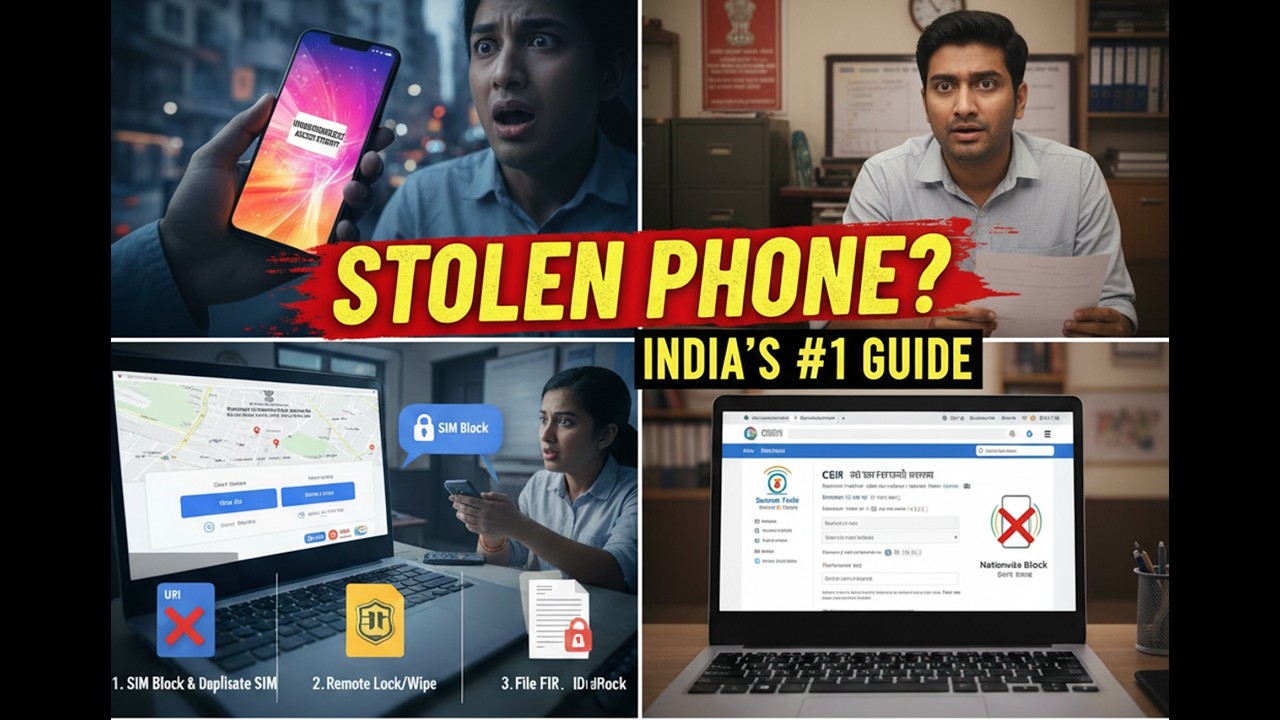 Phone Chori Hone pe turant kare ye 5 kam 😱 Mobile Lost Solution in India 🇮🇳 #mobile #FIR #ceirportal