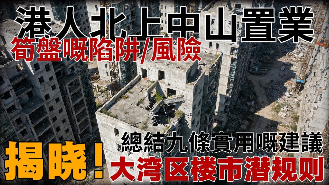 揭晓大湾区楼市嘅潜规则，睇落超值嘅笋盘可能隐藏住巨大嘅风险！