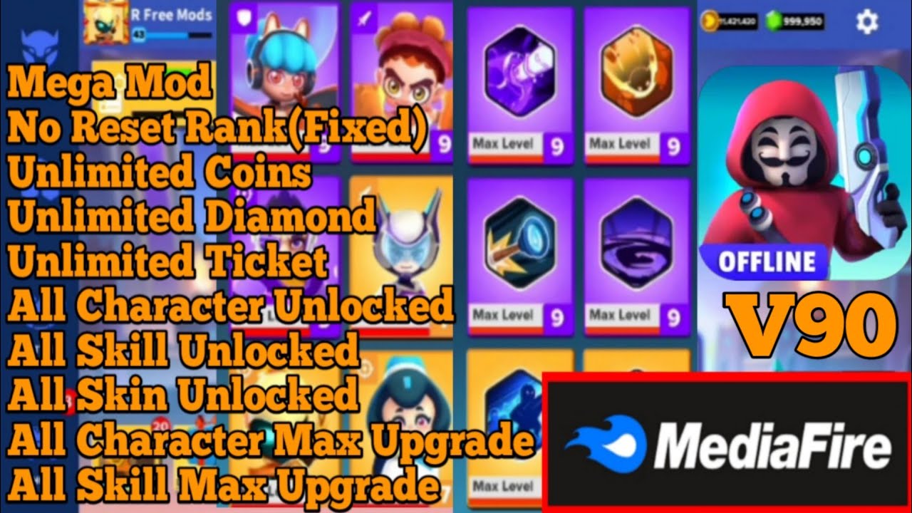 Heroes Strike Mega Mod Apk Unlimited Coins Unlimited Diamond Unlock All Character Unlock All Skin