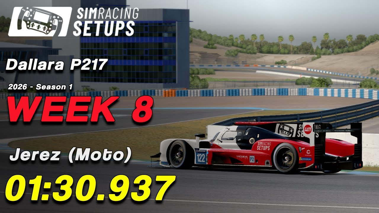 IRacing - LMP2 - Hotlap Jerez (Moto) 01:30.937 + SETUP (2026S1 W8)