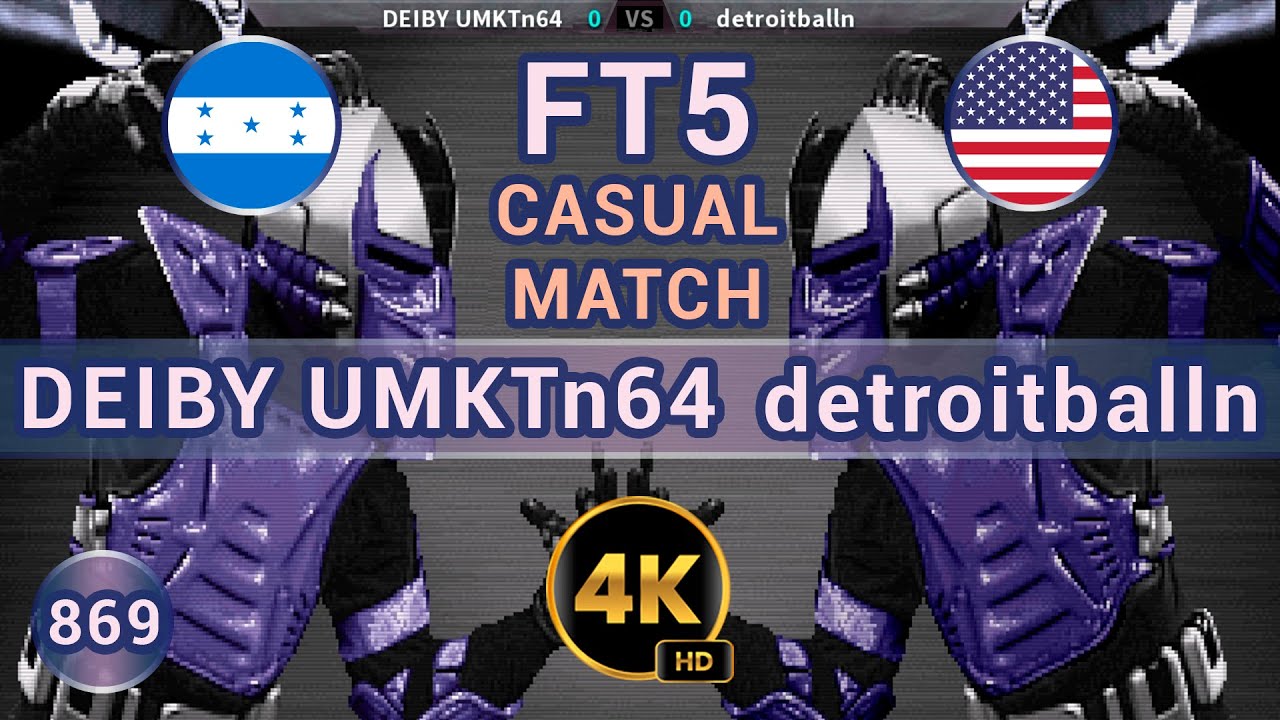 UMK3 - 🇭🇳 DEIBY UMKTn64 vs detroitballn 🇺🇸 FT5 / 4K 60 FPS #umk3 #team99hits #t99h #fightcade