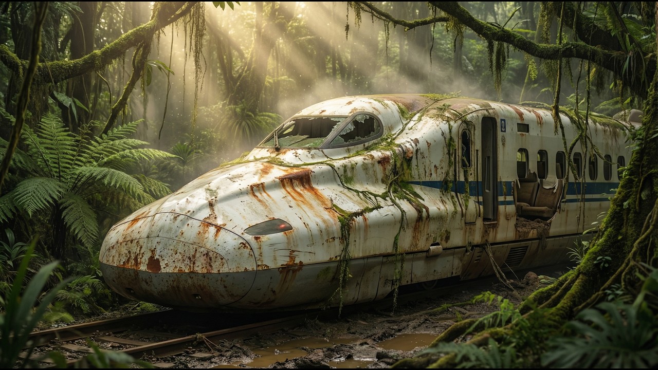 ASMR Abandoned Shinkansen Bullet Train Restoration Lost in Amazon Jungle Full Rebuild