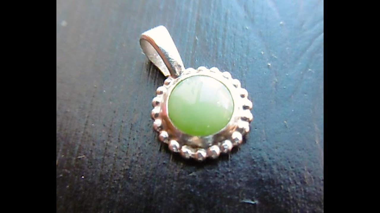 Silber Fassung mit Perldraht