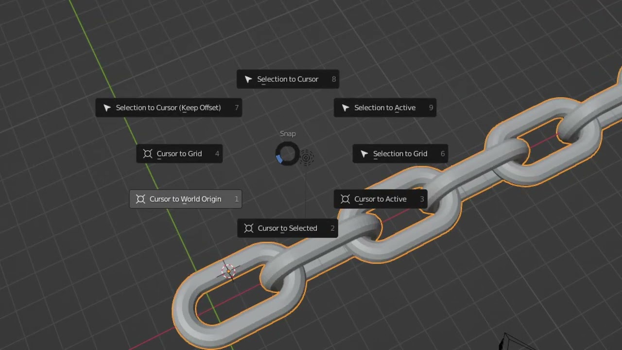 [Blender]Path, Array, Curve 기능을 사용하여 체인 만들기- 라인 사이즈 조절 실패(설명 참조)