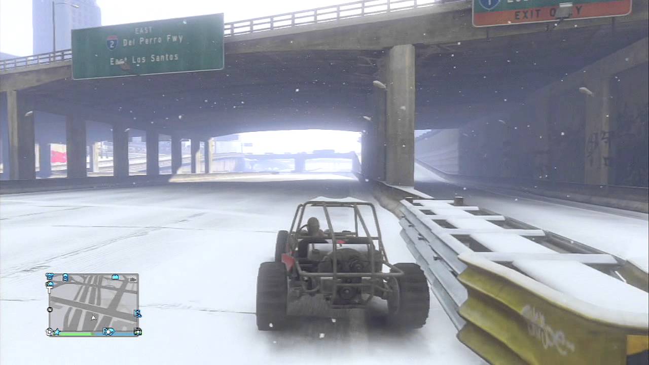 # ثلوج في GTA V - قيف اواي  ..