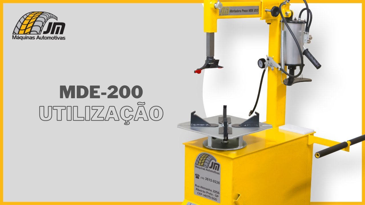 Utilização MDE-200 - JM Máquinas