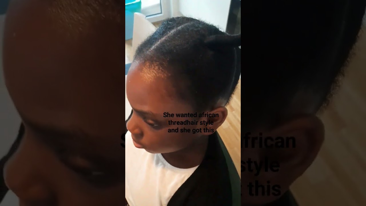 #african thread hair style  #how to make thread hair style #time saving for little kids