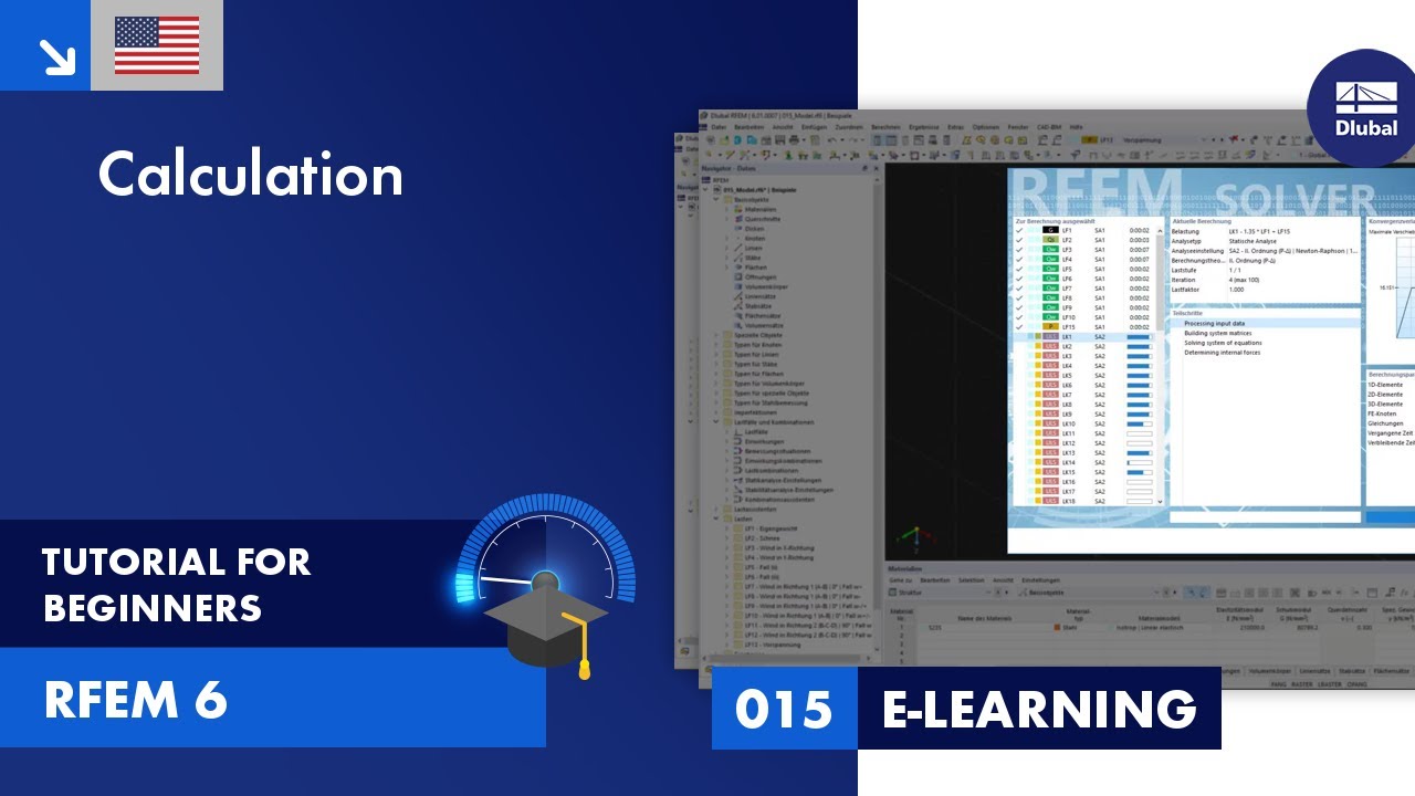 Учебное пособие RFEM 6 для начинающих | 015 Расчет