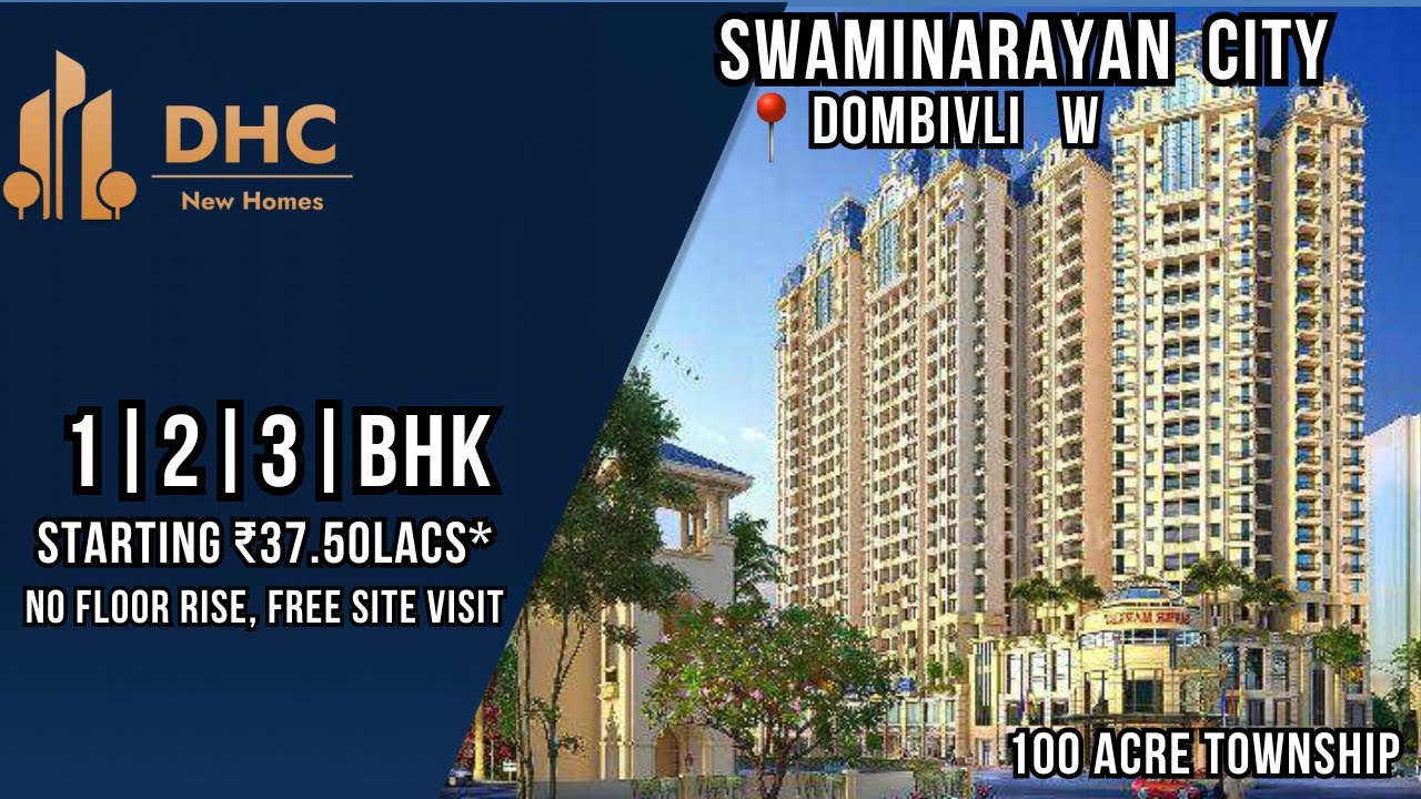 Swaminarayan City at 📍Dombivli West || 1 BHK | 2 BHK Sample Flat Tour | 3 BHK || Luxurious Flats |