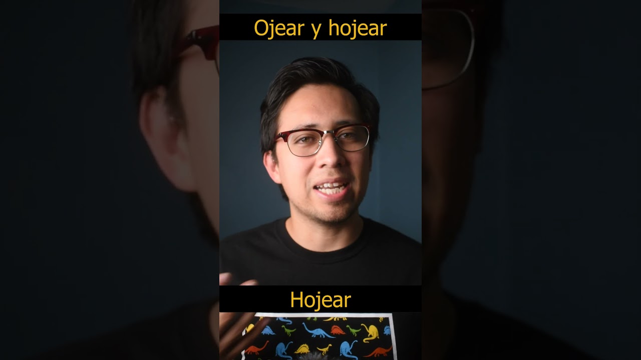 Ojear y hojear #ortografia #espa&ntilde;ol #gramatica #profesor #homofonas