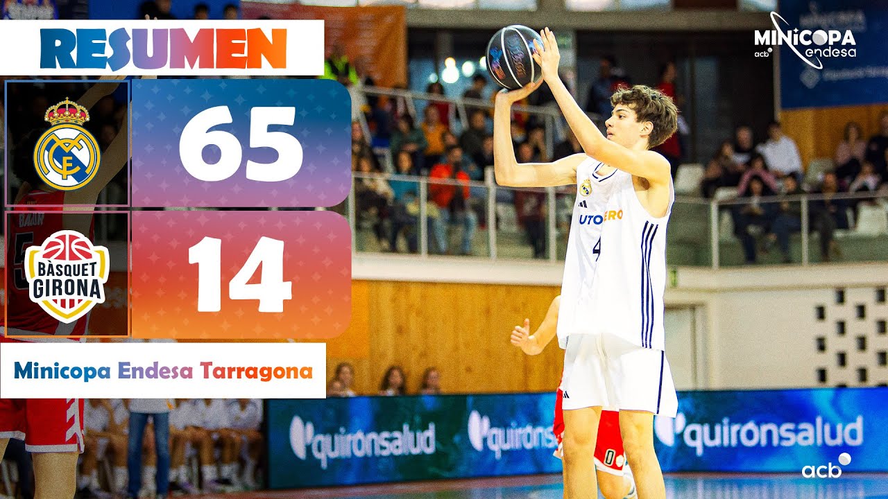 Real Madrid - Bàsquet Girona (65 - 14) RESUMEN | Minicopa Endesa Tarragona 2024