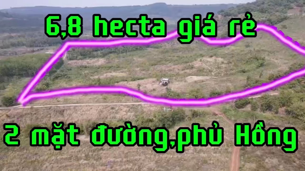 Bán đất vườn 6,8 hecta giá chỉ 1 tỷ 150 triệu/ hecta.đồng tâm,bình Phước,đồng Nai lh 0867048379