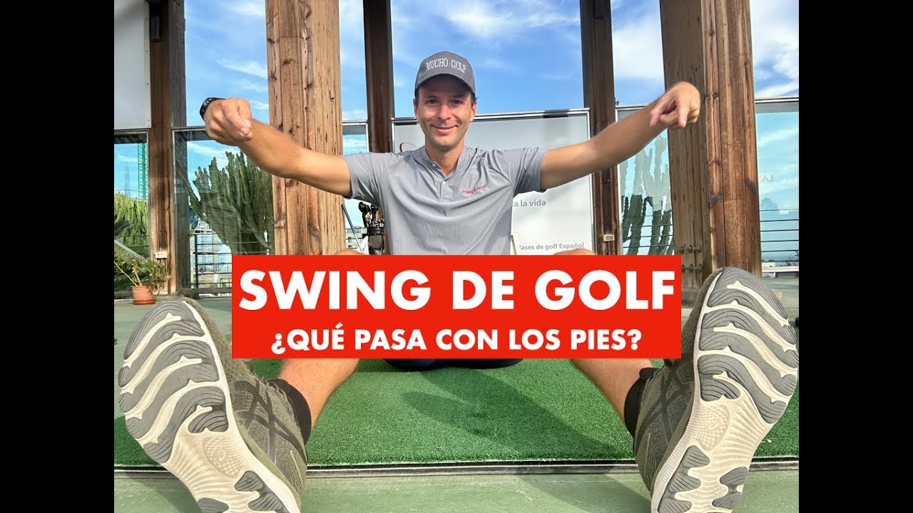 SWING DE GOLF ⛳️ Aprende a mover los pies 🦶CLASE de golf en ESPAÑOL 🇪🇸