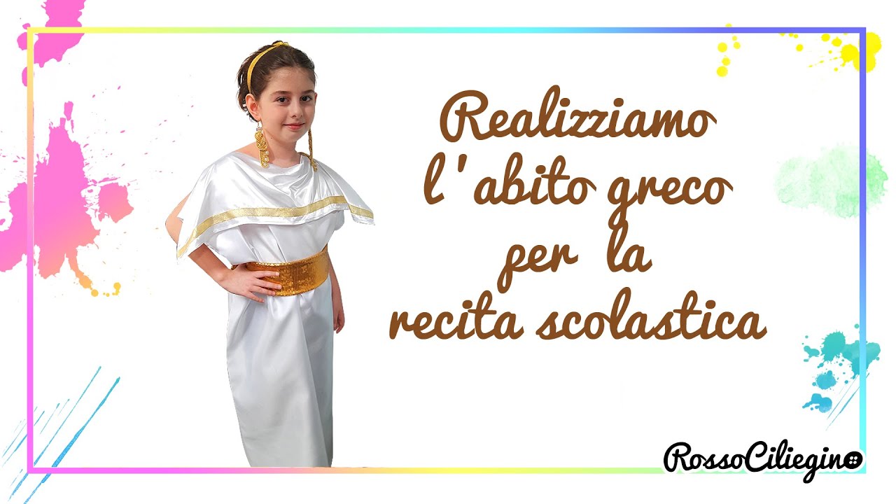 Cuciamo un abito greco per la recita di fine anno - #odissea #carneval #greekmythology