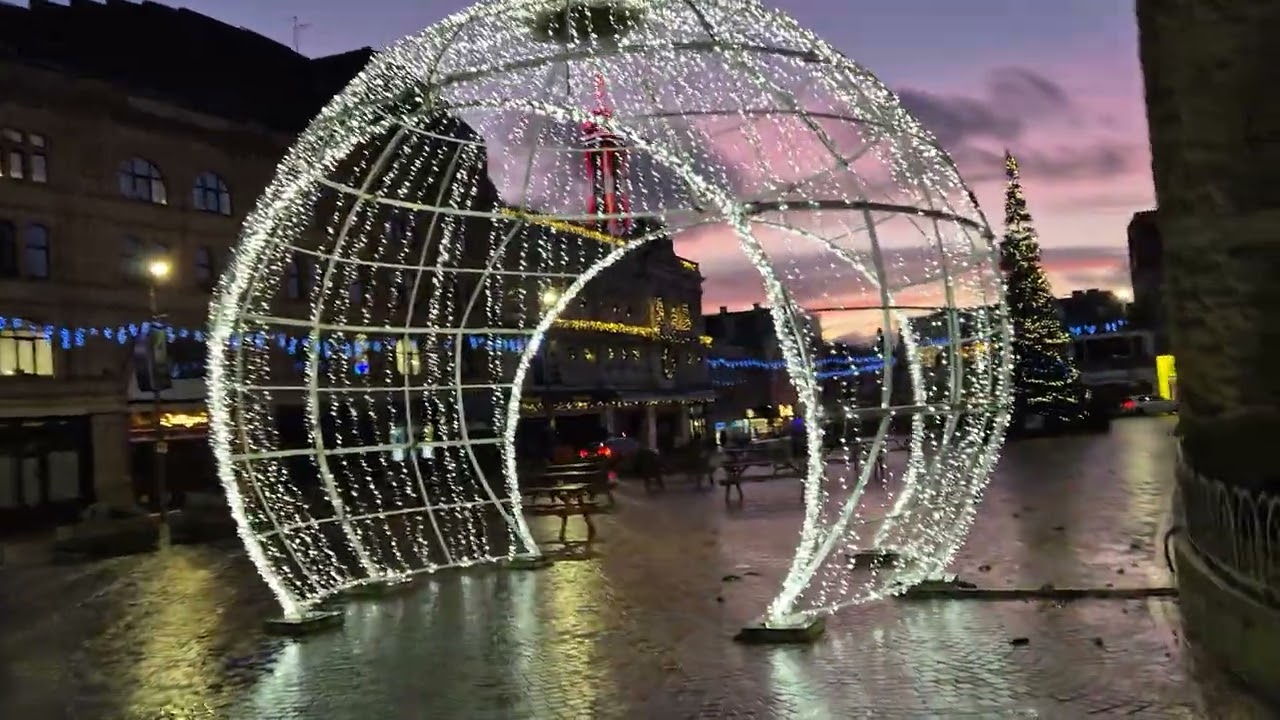 New years day evening in Blackpool 