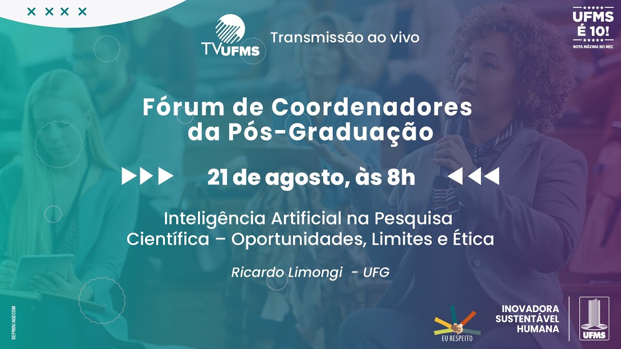 Palestra Inteligência Artificial na Pesquisa Científica