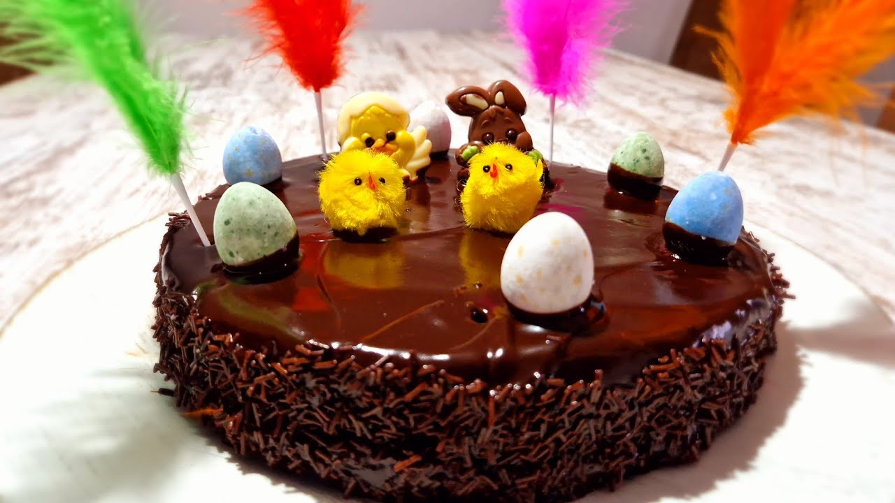 Mona de pascua de chocolate