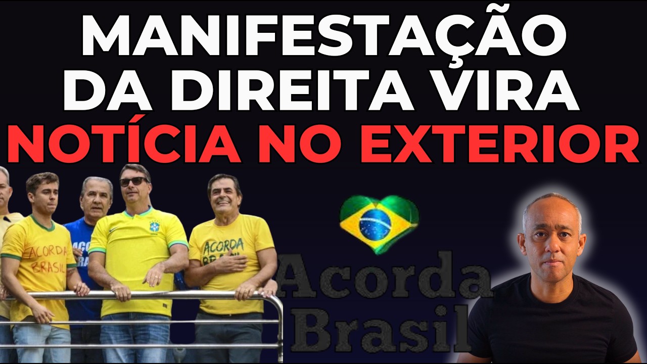 A MANIFESTAÇÃO da PAULISTA virou notícia aqui no EXTERIOR | Jornal Francês