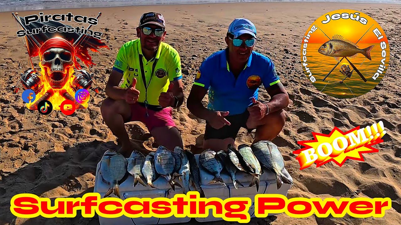 Pesqueron Power💣💥‼️ Increíble Jornada Surfcasting 🐟‼️