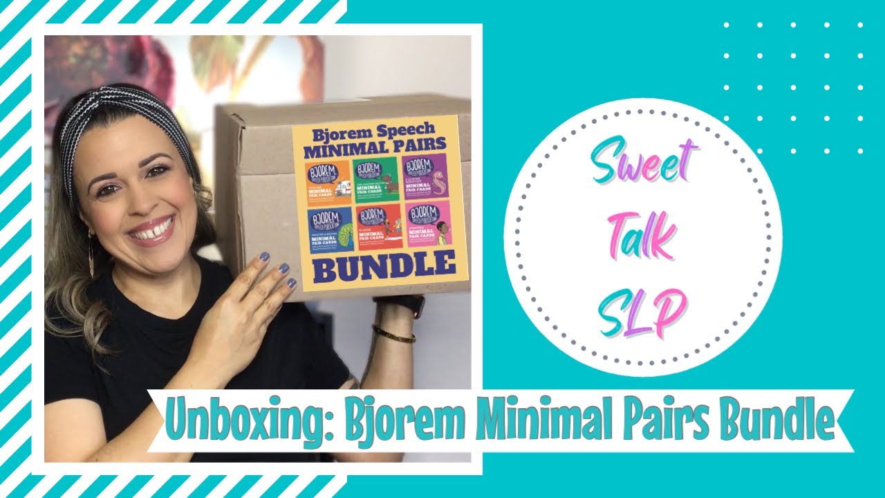 SLP Unboxing | Bjorem X Adventures in Speech Pathology Minimal Pairs Bundle | Sweet Talk SLP | 2023