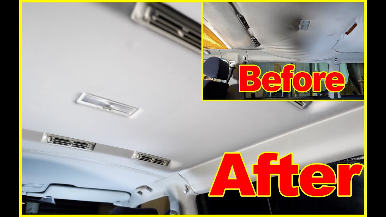 How to repair sagging headliner the correct way, VW T4 caravelle complete headliner replacement.