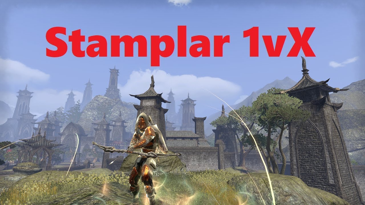 ESO PvP: Stamina Templar 2H/Bow 1vX (I'm Back)