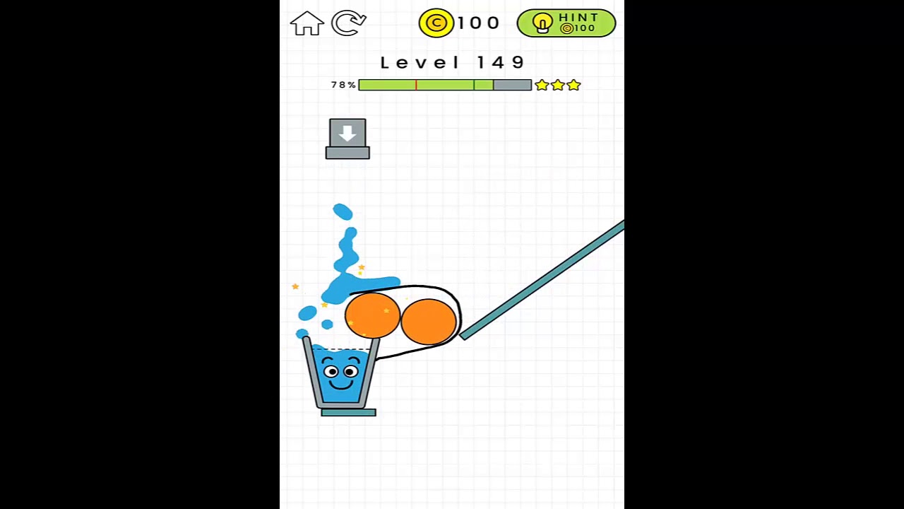 Happy Glass Level 149. 3 Stars Walkthrough
