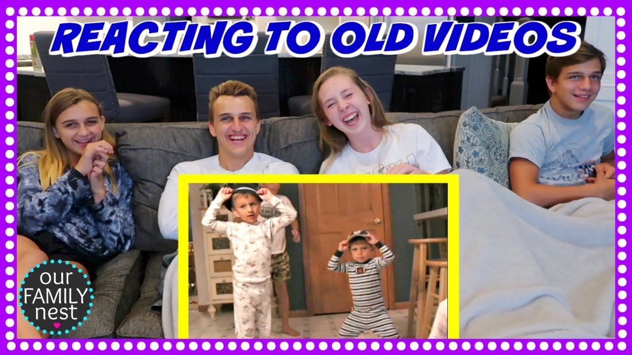 REACTING TO OUR OLD VIDEOS - JUST TRY NOT TO LAUGH!